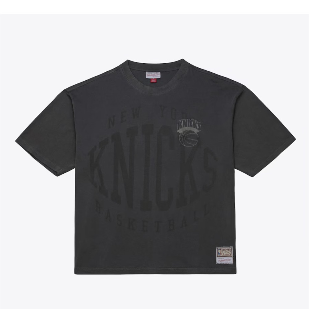 Mitchell & Ness Gray Hardwood Classics Patch Tee